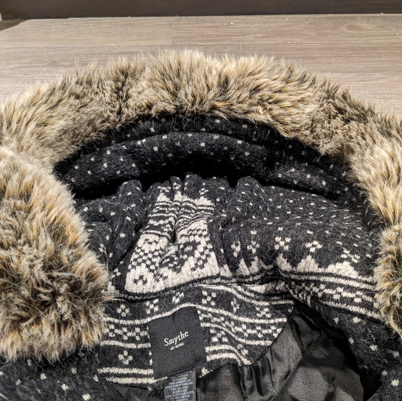 SOLD - Smythe Fair Isle Wool Coat - Picture 11 of 11